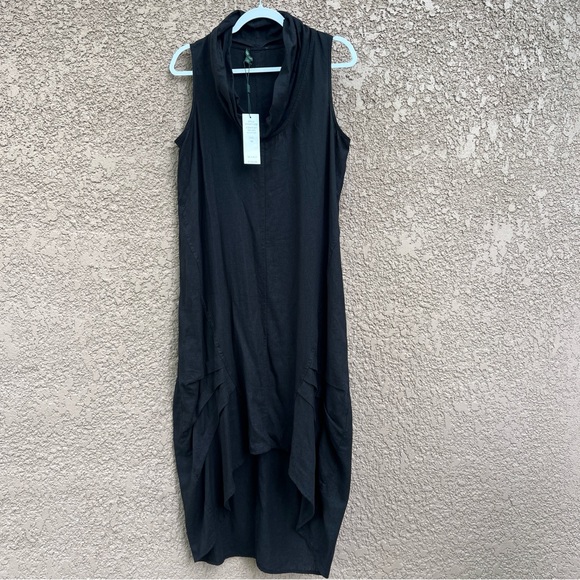 NWT‎ Linen Dress by For Cynthia Womens Size M Medium Sleeveless Summer Lagenlook - Picture 1 of 11